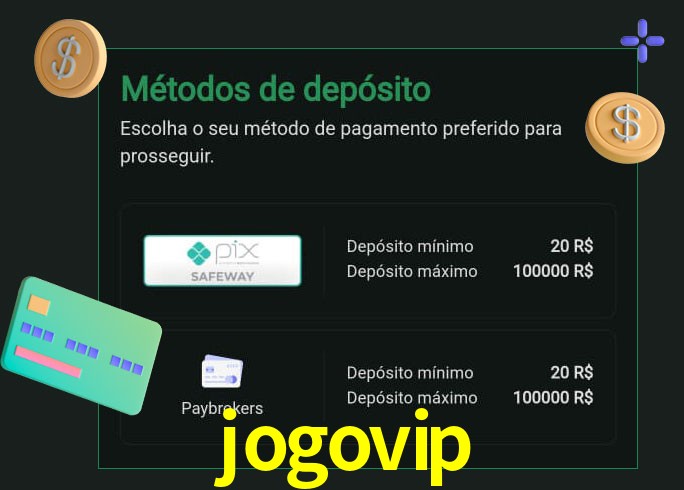 O cassino jogovip oferece uma grande variedade de métodos de pagamento